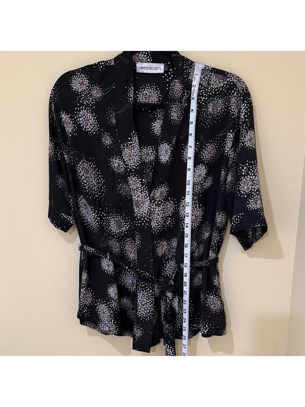 Veronica M Vintage Lightweight Floral Blouse Women’s Top Size L — image 5 of 8
